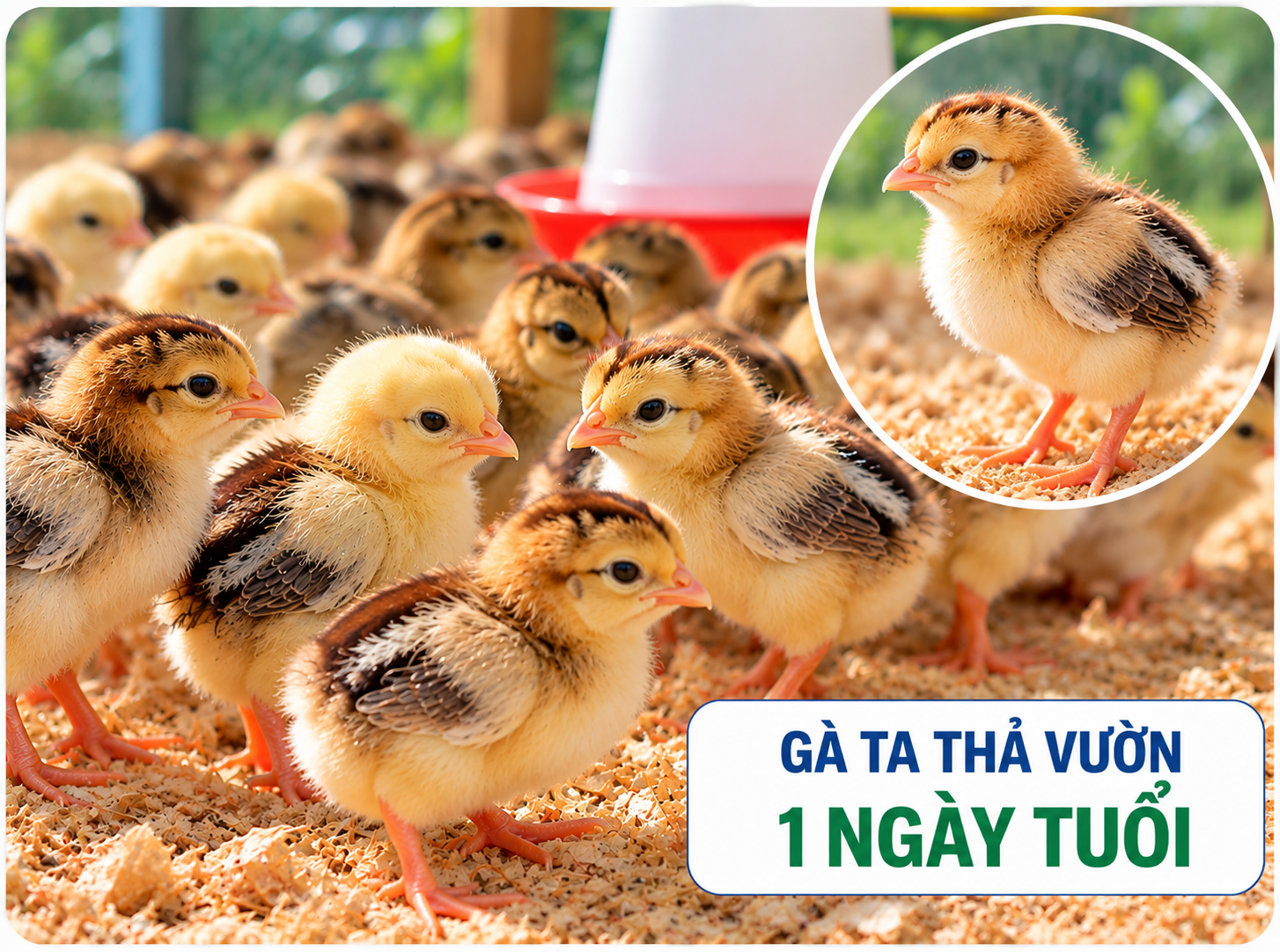 Gà ta thả vườn 1 ngày tuổi