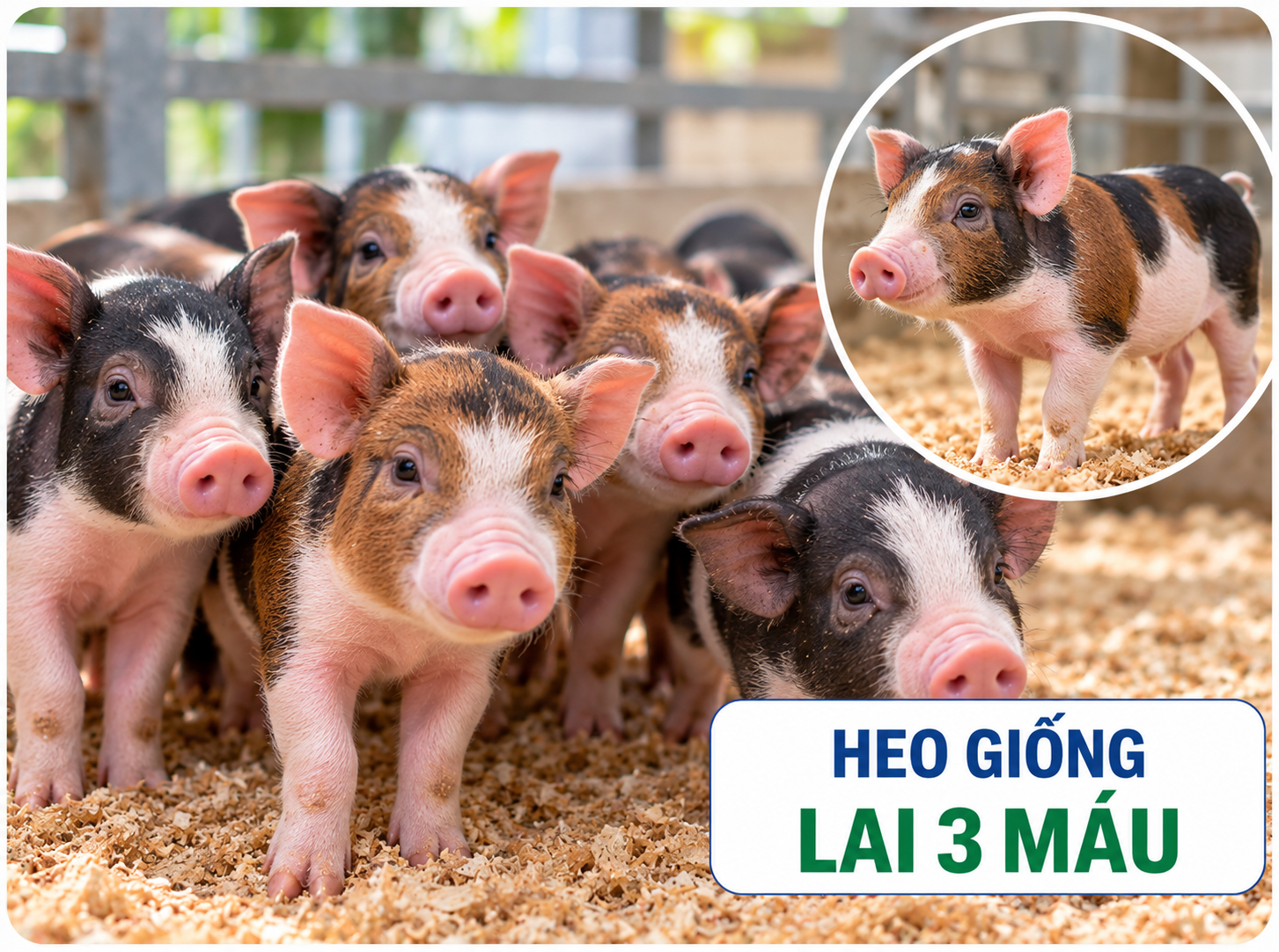 Heo giống lai 3 máu